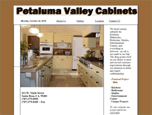 Tablet Screenshot of petalumavalleycabinets.com